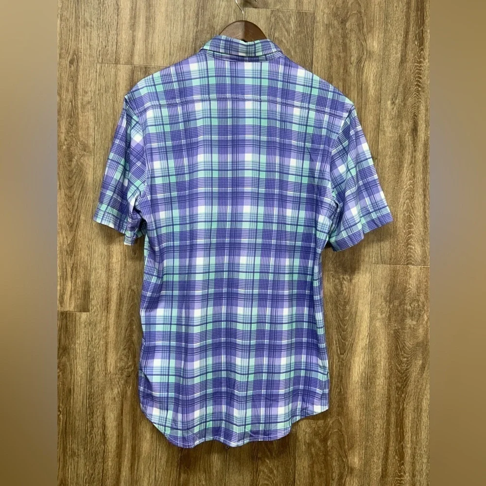 NEW Tailor Byrd Plaid Short Sleeve Button Down - Picture 2 of 8
